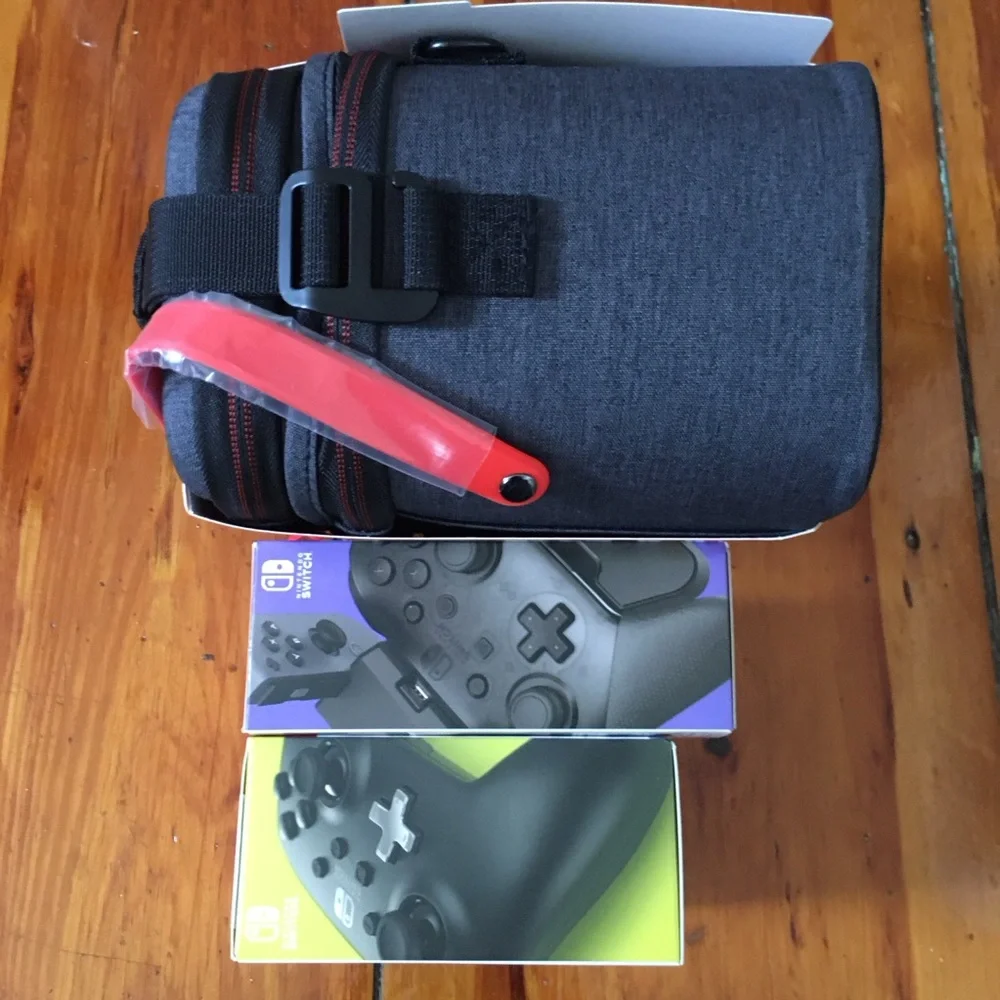 NIB PowerA Nintendo Switch Charger Controller and Travel Case Accessories Bundle